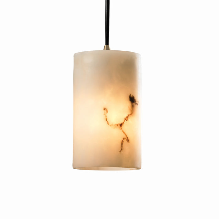 Justice Designs - FAL-8815-10-ABRS - One Light Pendant - LumenAria - Antique Brass