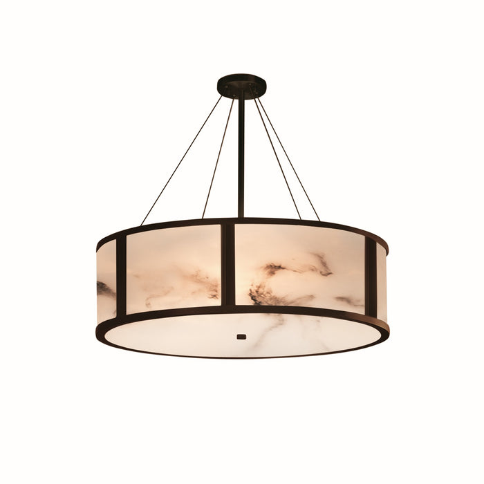 Justice Designs - FAL-9547-DBRZ - Eight Light Pendant - LumenAria - Dark Bronze