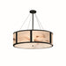 Justice Designs - FAL-9547-MBLK - Eight Light Pendant - LumenAria - Matte Black