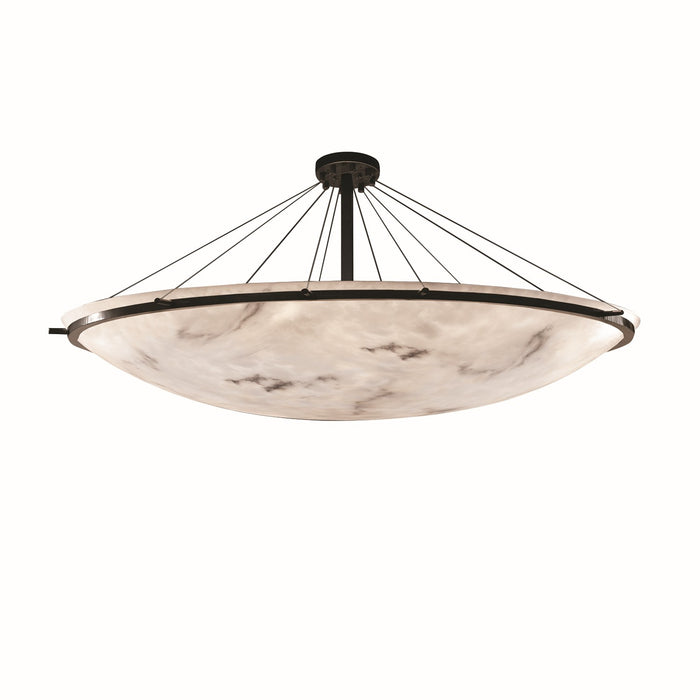 Justice Designs - FAL-9688-35-DBRZ - 16 Light Semi-Flush Mount - LumenAria - Dark Bronze