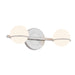 Justice Designs - FSN-4162-OPAL-NCKL - Two Light Bath Bar - Textile - Brushed Nickel