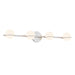 Justice Designs - FSN-4164-OPAL-NCKL - LED Bath Bar - Textile - Brushed Nickel