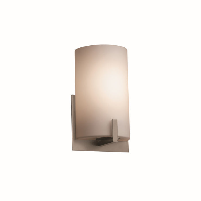 Justice Designs - FSN-5531-OPAL-NCKL - One Light Wall Sconce - Fusion - Brushed Nickel