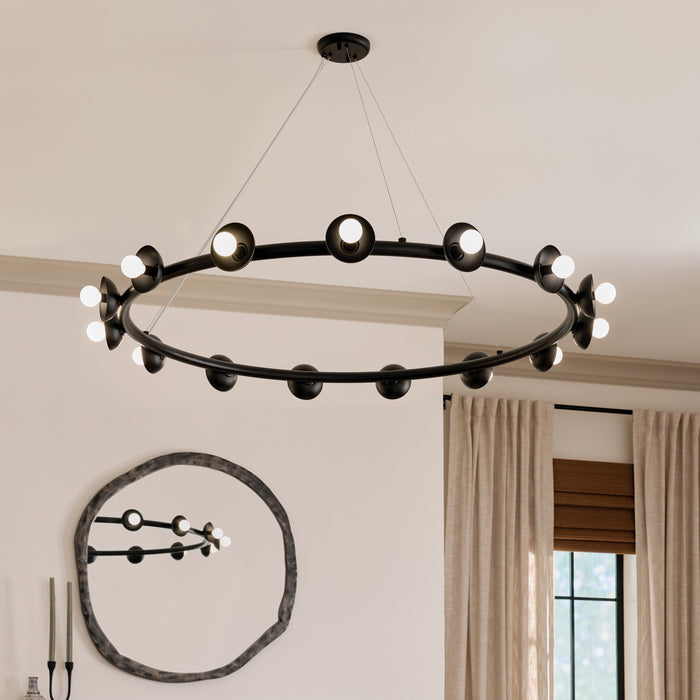 Kichler - 52644BK - 15 Light Chandelier - Palta - Black