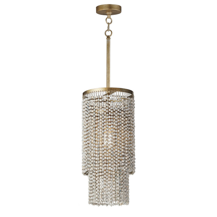 Maxim - 22461WWDGS - One Light Pendant - Fontaine - Golden Silver