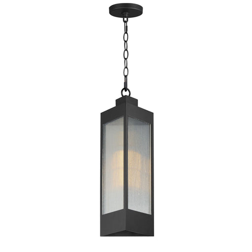 Maxim - 30764CRBKAB - One Light Outdoor Pendant - Triform - Black / Antique Brass