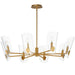 Maxim - 32358CLNAB - Eight Light Chandelier - Armory - Natural Aged Brass