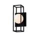 Justice Designs - FSN-7182W-OPAL-MBLK - LED Outdoor Wall Sconce - Fusion - Matte Black