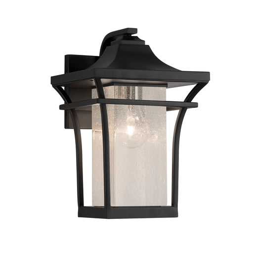 Justice Designs - FSN-7521W-SEED-MBLK-LED1-700 - LED Outdoor Wall Sconce - Fusion - Matte Black