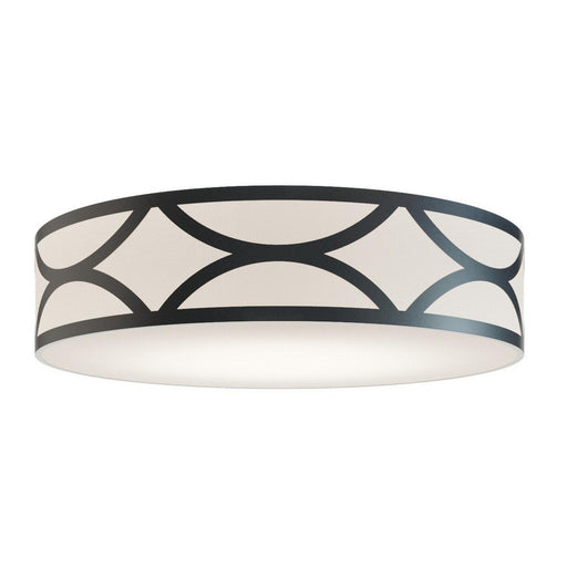 Lake Four Light Flush Mount Black