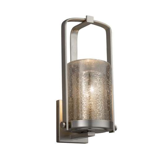 Justice Designs - FSN-7581W-10-MROR-NCKL-LED1-700 - LED Outdoor Wall Sconce - Fusion - Brushed Nickel