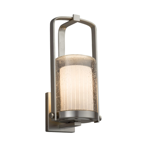 Justice Designs - FSN-7581W-10-RBON-NCKL-LED1-700 - LED Outdoor Wall Sconce - Fusion - Brushed Nickel