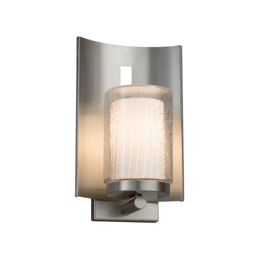 Justice Designs - FSN-7591W-10-RBON-NCKL-LED1-700 - LED Outdoor Wall Sconce - Fusion - Brushed Nickel