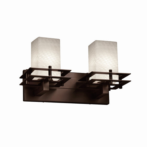 Justice Designs - FSN-8172-15-WEVE-DBRZ-LED2-1400 - LED Bath Bar - Fusion - Dark Bronze