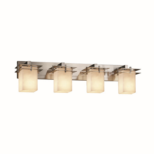 Justice Designs - FSN-8174-15-OPAL-NCKL-LED4-2800 - LED Bath Bar - Fusion - Brushed Nickel