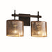 Justice Designs - FSN-8412-30-MROR-DBRZ - Two Light Bath Bar - Fusion - Dark Bronze