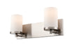 DVI Lighting - DVP0422SN-OP - Two Light Vanity - Dieppe - Satin Nickel