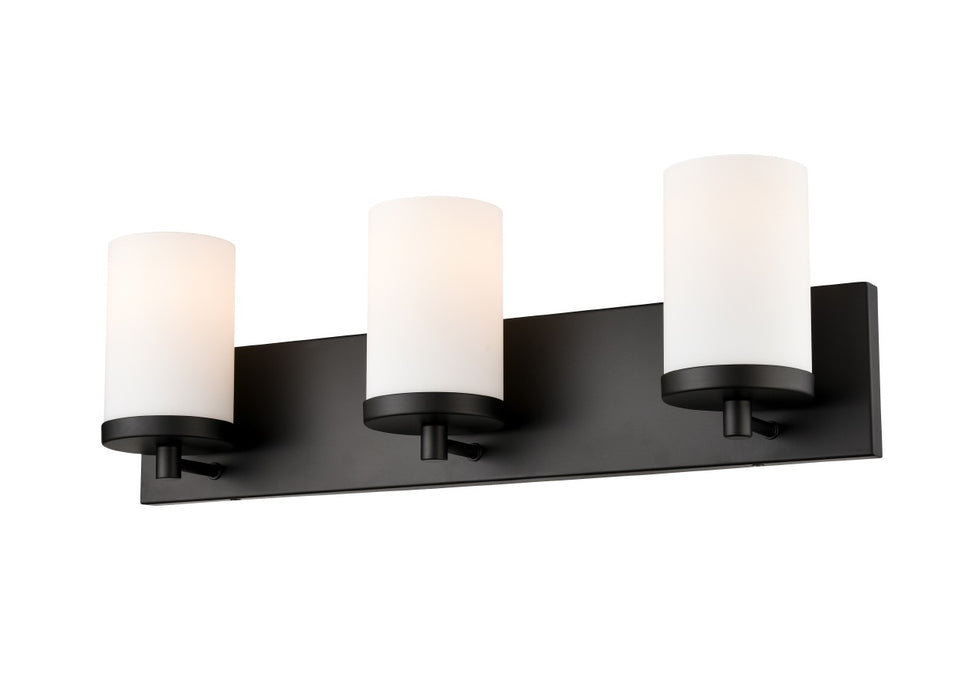 DVI Lighting - DVP0443EB-OP - Three Light Vanity - Dieppe - Ebony