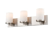 DVI Lighting - DVP0443SN-OP - Three Light Vanity - Dieppe - Satin Nickel