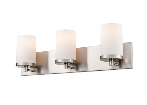 DVI Lighting - DVP0443SN-OP - Three Light Vanity - Dieppe - Satin Nickel