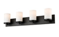 DVI Lighting - DVP0444EB-OP - Four Light Vanity - Dieppe - Ebony