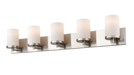 DVI Lighting - DVP0455SN-OP - Five Light Vanity - Dieppe - Satin Nickel