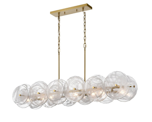 DVI Lighting - DVP36502BR-MS - Eight Light Linear Pendant - Carousel - Brass