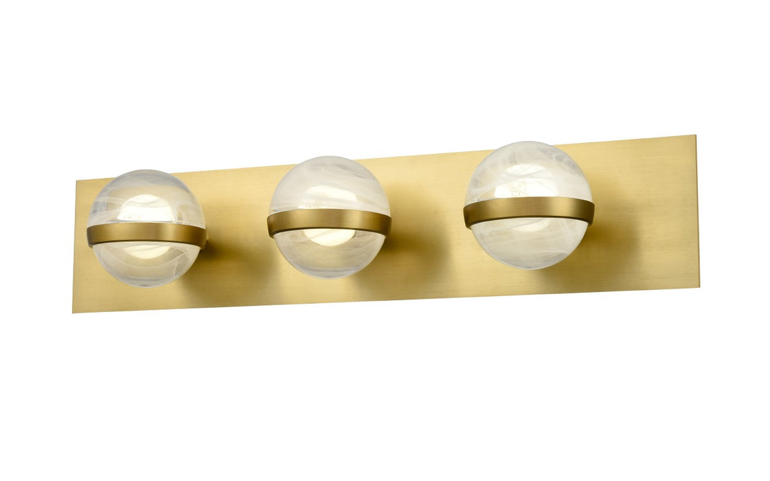 DVI Lighting - DVP37943BR-MS - Three Light Vanity - Cirrus - Brass