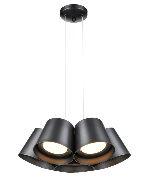 DVI Lighting - DVP47726BK - Seven Light Pendant - Drumline - Black