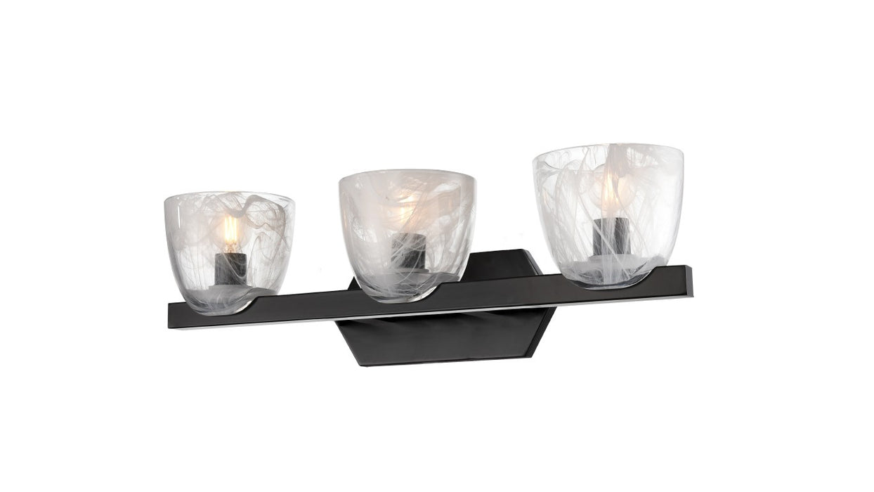 DVI Lighting - DVP49843EB-MS - Three Light Vanity - Chalice - Ebony