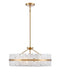 DVI Lighting - DVP5208BR-MS - Five Light Pendant - Luna - Brass