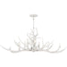 Quoizel - BSH640AWH - Six Light Linear Chandelier - Brosh - Antique White