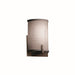 Justice Designs - FAB-5531-GRAY-DBRZ-LED1-700 - LED Wall Sconce - Textile - Dark Bronze