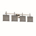 Justice Designs - FAB-8414-30-GRAY-NCKL-LED4-2800 - LED Bath Bar - Textile - Brushed Nickel