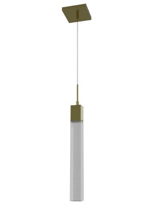 Avenue Lighting - HF1901-1-GL-BB-SNW - One Light Pendant - The Original Glacier Snow Avenue - Brushed Brass