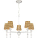 Quoizel - FLA5026AWH - Five Light Chandelier - Flannery - Antique White