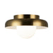 Matteo Lighting - X34401AGOP - LED Ceiling Mount - Creston - Aged Gold Brass