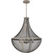 Quoizel - HLE2822DGW - Four Light Pendant - Hallie - Distressed Grey Wood