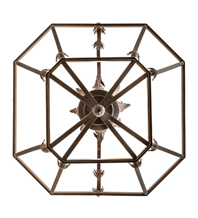 Meyda Tiffany - 144726 - Two Light Pendant - Dresden - Rusty Nail