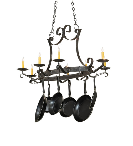 Laramie Eight Light Pot Rack