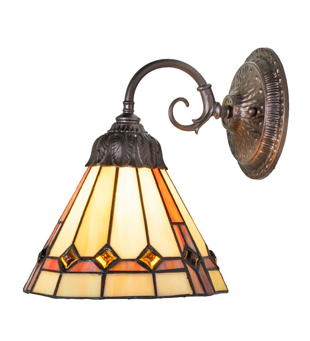 Meyda Tiffany - 250246 - One Light Wall Sconce - Belvidere - Mahogany Bronze