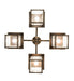 Meyda Tiffany - 264849 - Four Light Chandelier - Hyde Park - Antique Brass