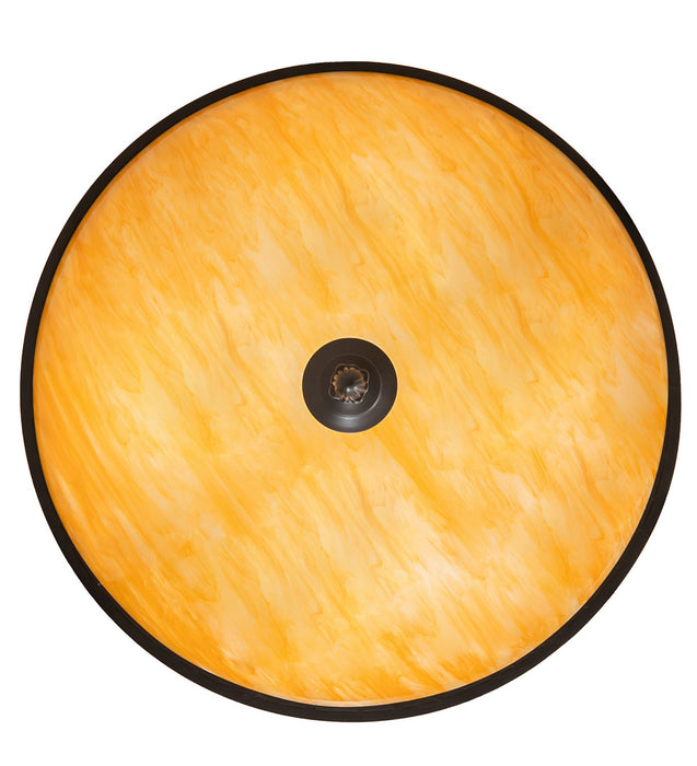 Meyda Tiffany - 267388 - Four Light Semi-Flushmount - Capella - Solar Black