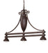 Meyda Tiffany - 133263 - Three Light Island Pendant Hardware - Ilona - Mahogany Bronze