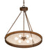 Meyda Tiffany - 268103 - Six Light Pendant - Dionne - Rustic Iron