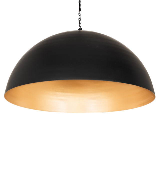 Meyda Tiffany - 268122 - LED Pendant - Gravity - Solar Black & Gold Metallic