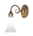 Meyda Tiffany - 268610 - One Light Wall Sconce - White - Antique Copper