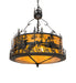 Meyda Tiffany - 268652 - Four Light Pendant - Bass And Fisherman - Solar Black