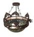 Meyda Tiffany - 270054 - Four Light Semi-Flushmount - Catch Of The Day - Oil Rubbed Bronze