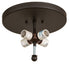 Meyda Tiffany - 270056 - Four Light Flushmount - Leaping Trout - Oil Rubbed Bronze